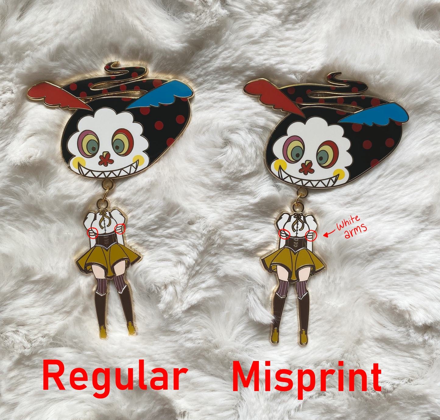 MISPRINT: Mami Dangle Enamel Pin