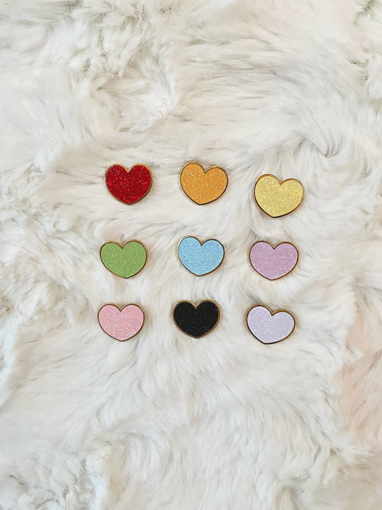 Heart Filler Enamel Pins