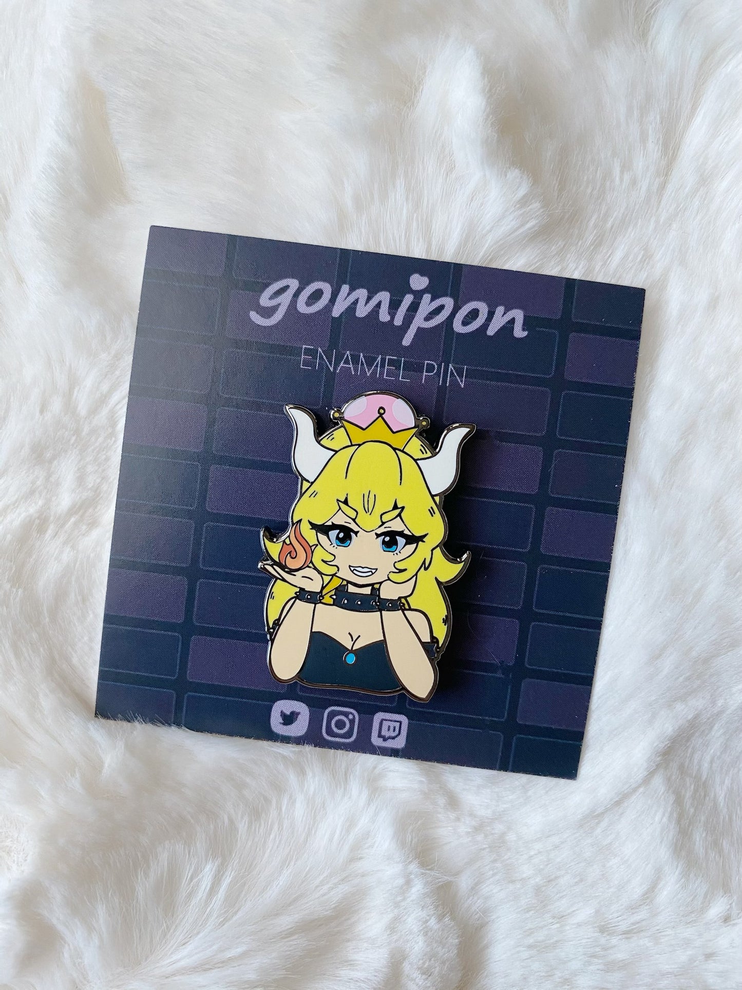 Bowsette Enamel Pin