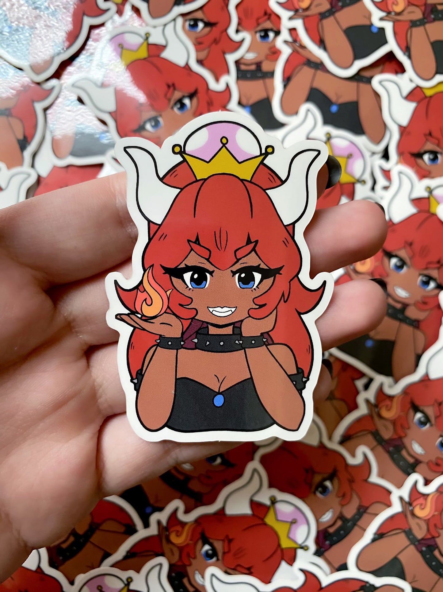 Red Bowsette Sticker